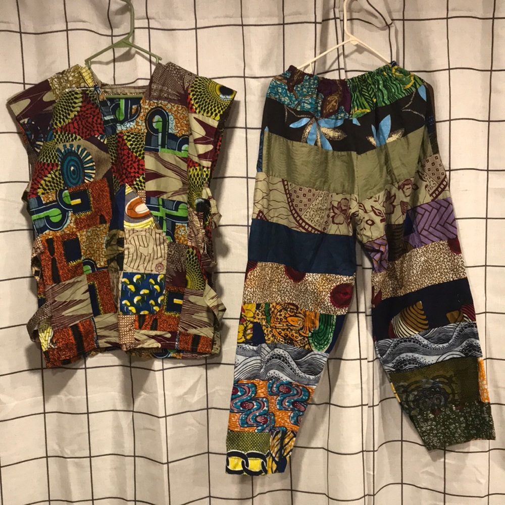 West African Ankara / Dutch Wax Shirt/Pants Set
